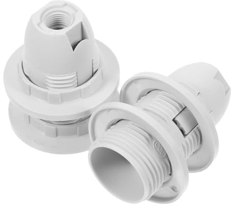 FIXOSHEE 2 piezas Portalámparas Doble para Lámparas de Mesa Lámparas Colgantes Casquillo con Diseño de Tornillo para Fácil Reemplazo de Bombillas Instalación Rápida y Versátil