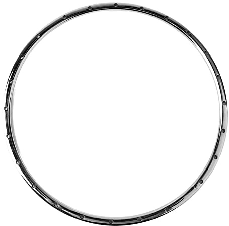 Cryfokt Metall-Banjo-Reifenring, Präzisionsgefertigt, Einfache Installation, Idealer Ersatz für Banjo-Spieler, Silber, 30 Cm