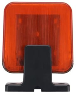 Bortivier Lampe D'Alarme LED Clignotante AC DC 12-265V pour Ouvreur de Barrière de Portail pour Système de Portail Battant ou Coulissant.