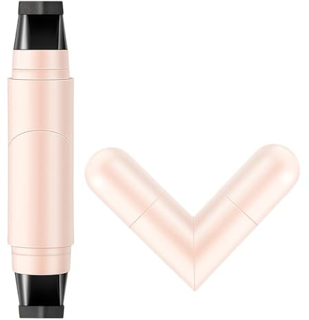Muorruo Winged Eyeliner Stamp Pen con dos cabezales giratorios, de secado rápido, de larga duración, lápiz delineador líquido resistente al agua, a prueba de manchas para un look de ojos de gato