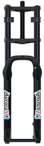 LYYCX AuroraXQ 20/26 Zoll E-Bike Gabel 4.0 Fat Tire Electric Bike Federgabel Steckachse 15,135mm, Doppelkrone 190mm Reise für Snow Beach XC MTB E-Bike ATB BMX(Black Fat Tire Fork,26)