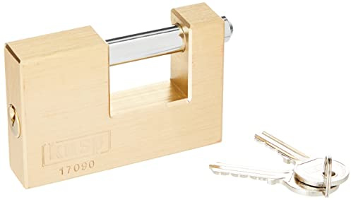 Kasp K17090D Lucchetto per serrande in ottone, 90 mm