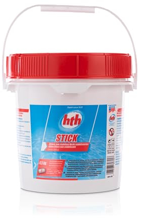 HTH - Stick- Hypopchlorite - Chlore 300 gr - Pot de 4,5 Kg