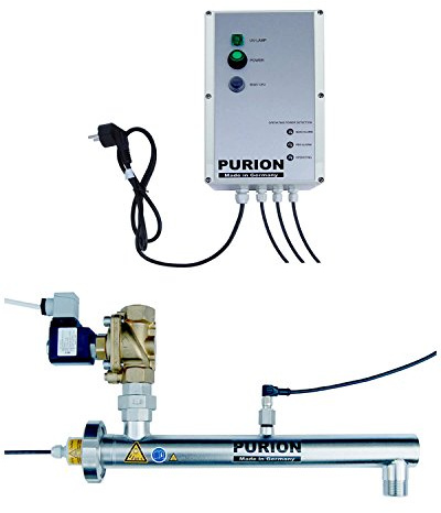 PURION 1000 Sichere Trinkwasseraufbereitung UV-Anlage bis 1.000 l/h UV-Anlage (PURION 1000 110-240V mit Ventilsteuerung Sensorik)