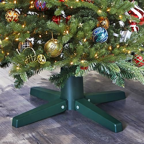 Blissun Metall-Weihnachtsbaumständer für künstliche Weihnachtsbäume, passend für bis zu 2,4 m, verstellbar, robust, universell, grün