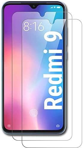 Cracksin [2 Stück] Schutzfolie kompatibel mit Xiaomi Redmi 9 Panzer Schutz Glas Verbundglas Schutzglas 9H Hart Tempered Glass Kristallklar Anti-Kratzen Displayschutz