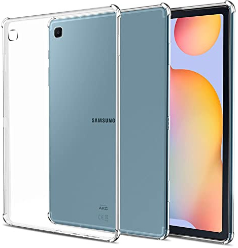 easyBee Funda para Samsung Galaxy Tab S6 Lite ‎de 10,4-Pulgadas 2024/2020/2022, Carcasa Protector Trasera de Silicona Ultrafina Antigolpes, Case Tablet HD - Transparente