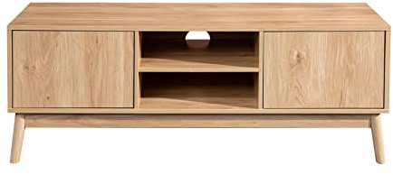 Rebecca Mobili Mobile Tv, Credenza Bassa Soggiorno, Marrone, Mdf, Con Foro Passacavi, Salotto Ingresso - Misure HxLxP: 48 x 120 x 39,5 cm - Art. RE6715