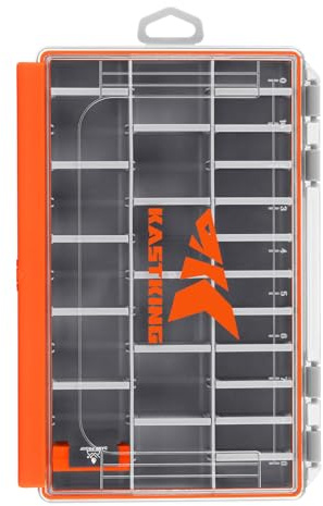 KastKing HyperSeal Waterproof Fishing Tackle Box, Waterproof 3600 and 3700 Tackle Trays, Organizer with Removable Dividers, Lure Box and Terminal Tackle Storage