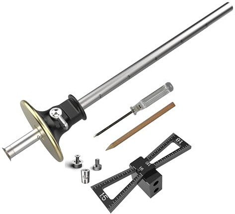 YOSELIN Dovetail Jig Wheel Marking Gauge Tool Set Include1 Bearing Wheel Cutter for Soft Wood 1 Locked Wheel Cutter for Hardwood 1 Woodworking Pencil 1 Separate Dovetail marking gauges