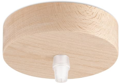 Home Sweet Home Deckenkappe 1L - Hölzerne - Beige - Lampenelement - ø10 x 5 cm - Rund - Gebrauch Für Deckenlampen, Pendelleuchten