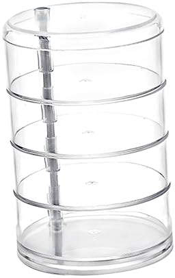 DOITOOL 2 Pièces stockage de perles de bijoux céramique porte-gobelet suspendu clair étui de rangement transparent coffret à bijoux rond Boîte de rangement Organisateur Boîte à bijoux