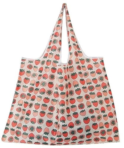AD-BCrbgen Robuste und praktische Einkaufstasche for den täglichen Gebrauch in Europa(Strawberry)