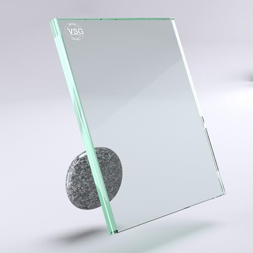 VSG Verbundsicherheitsglas 6.38mm. 8.76mm. 10.76mm. 12.76mm - Klar Floatglas für Fenster. Türen. Vordächer. Terrassenüberdachungen und DIY-Projekte (VSG 6.38mm 40x65cm)