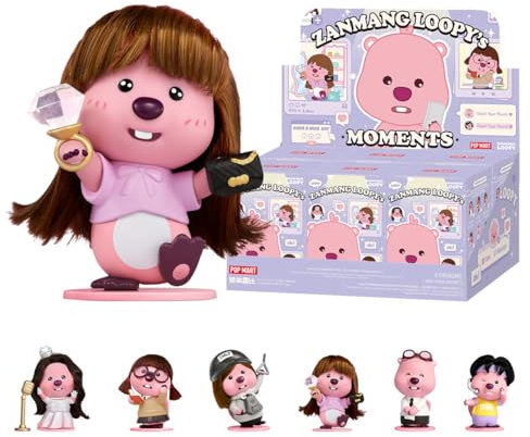 POP MART ZANMANG LOOPY's Moments Series Figures Anime Actionfiguren Sammelfiguren Sammler Kunstspielzeug Spielzeug Figuren Geschenk Whole Set