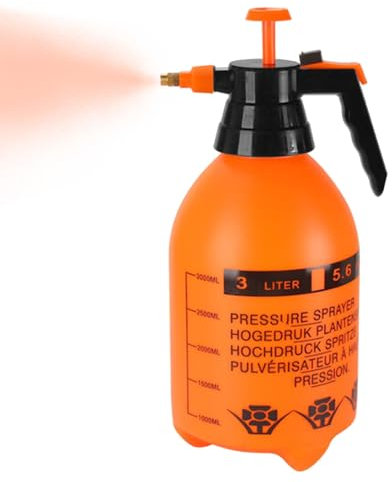 Dmuzsoih Spruzzatore a pressione 3L 33×14.5CM, Bottiglie spray portatili, Bottiglia Mister per piante, Spruzzatore d'acqua da giardino, Spruzzatori a pompa manuale, Spruzzatori per piante in vaso
