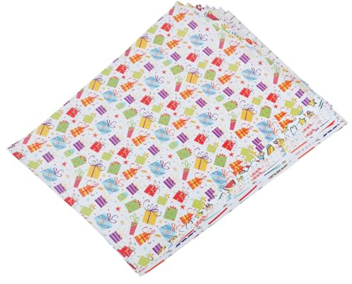 YOSADIER 8stücke Teiliges Geschenkpapier Blumensträuße Bunte Geschenkverpackung Für Geburtstagsfeiern Mit Geburtstagskerzen Bunten Geschenkboxen Und Luftballons Für -projekte