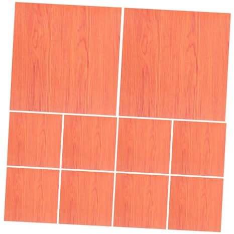 Mikikit 10piezas Pintado Ladrillo Autoadhesivo Textura Realista Decoración Rápida y