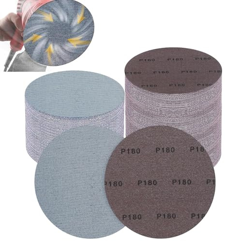 25 Stück Schleifgitter 225mm Klett 180 körnung Schleifpapier Netz Rund | Effiziente Staubentfernung Schleifpads für Trockenbauschleifer, Schleifgiraffe, Exzenterschleifer(Keramik)
