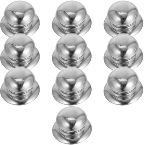 PRETYZOOM 10pièces Bouton de Couvercle de Casserole Acier Inoxydable Poignée pour Couvercle de Casserole Lot pour Ustensiles de Cuisine