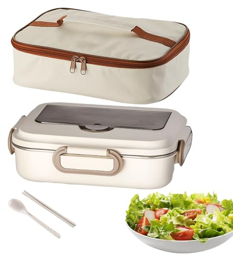 Eventerde Boîte Repas Isotherme,Récipient Repas Camping - pour Pique-nique, Randonnée, École et Voyage - Grande Capacité