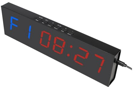 Grande orologio digitale a LED di grandi dimensioni Display digitale a LED timer intervallo fitness luminosità regolabile conto alla rovescia telecomando palestra cronometro orologio for esercizi