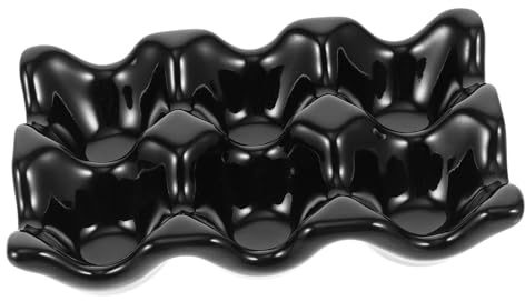 NUOBESTY 1pezzi Contenitore Per Uova in Leggera Scomparti Adatto Come Vassoiper Antipasti Per Uova Sode Per Uso Domestic Cucina Frigorifero Design Moderno Superficie Testurizzata Opaca