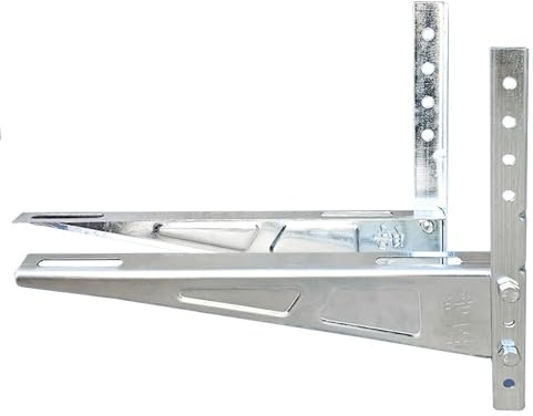 Heavy Duty Wall Mounted Condenser Bracket for Mini Split Air Conditioner & Heat Pump AntiVibration AC Stand Base for 13 Ton Units Mini Split Support Bracket