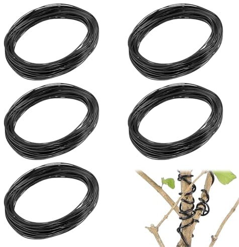 BNGXR 50 m (5 Tailles) Bonsai Fil Aluminium, 1,0mm/1,5mm/2,0mm/2,5mm/3,0mm Rouleaux Fil Bonsai, Fil Aluminium Anodisé, Fils de tortion pour bonzaïs pour concevoir des branches de bonsaï