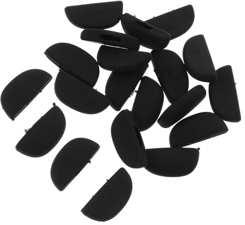 CATIEBYE 10 Pairs of Silicone Glasses Nose Pads Anti-slip Comfortable Fit Replacement Pads for Optical Glasses Frames