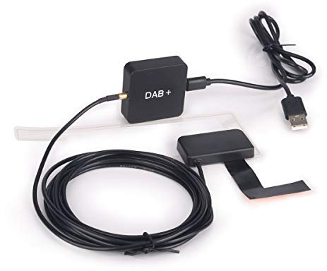 Erisin DAB+ Radio Box Digitale con Antenna Amplificata Kit Amplificato per Auto Stereo Android 9.0/10.0 ES354