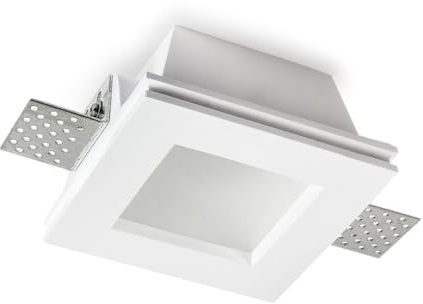 LAMPO Spot en plâtre encastré avec verre H 63 mm