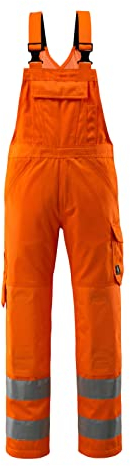 Mascot 16869-860-14-82C66 Arbeits Latzhose Klasse 2, Hi-vis orange, 82C66