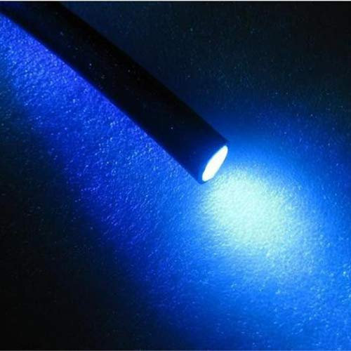 Fibra ottica illuminazione cavo 0.75 mm/2.2 mm in PVC nero, giacca impermeabile tubo (DIY), 10 metri