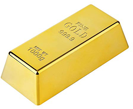 Goldene Türstopper, Briefbeschwerer und Keile für Zuhause und Büro