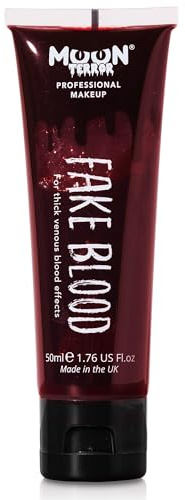 Moon Terror Pro FX Kunstblut, SFX-Make-up für Halloween-Vampir-Zombie-Theater, Spezialeffekt-Make-up (Rot, 50 ml (1 Stück))