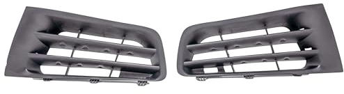 2 x Grilles de calandre noires droite et gauche | Installation facile & qualité OEM | Compatible avec Renault Megane 2 II Phase II | FINAO AUTOPARTS