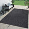 TT Home Alfombra para Exterior Alfombra Cocina Balcón Terraza Diseño Monocolor Moderna, Color:Antracita, Tamaño:140x200 cm