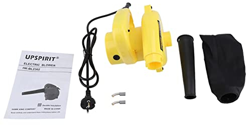 Akozon 600W Aspirateur Souffleur Broyeur, 220V 800W Electric Air Blower Handheld Computer Car de Feuilles pour Le Balayage des Mouillées Jardin Dust Remover Vacuum Cleaner EU Plug