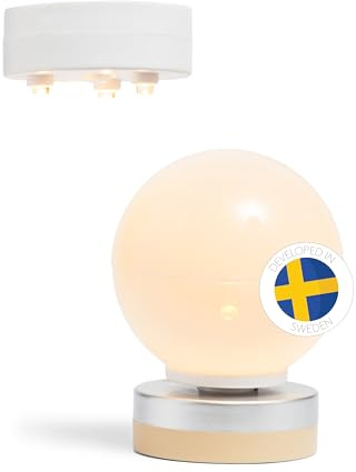 Lundby Dockhus Belysning Tillbehör – LED Lights Spotlights Taklampa + Golvlampa för Dockskåp – 2 Lampor för Dockor Leksaker Batteri Lampa med Kardborreband- Ålder 4+, Skala 1:18