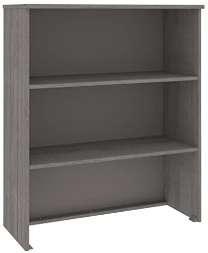 vidaXL Aufsatz für Highboard Hellgrau 85x35x100 cm Massivholz Kiefer