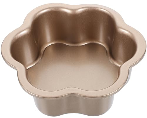 Kichvoe Moule à Gâteau Forme De Fleur Avec Fond Amovible Pour Mini-cheesecakes Individuels Facile à Démouler Nettoyer