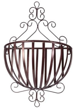 HASMI Jardiniere Balcon Jardinière Suspendue Murale Porte-Fleurs Pot en métal jardinières Balcon Garde-Corps monté Support paniers Ronds clôture Fil de Fer Support Pot Suspendu Plante Interieur