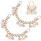 PH PandaHall 2 Stück Geldbörsen Kettenriemen Ersatz Kurze Kettenriemen Emaille Blumen Charm Geldbörsengriff Verlängerung Dekorative Taschenketten Goldene Kette Für Geldbörse Handtasche Umhängetasche