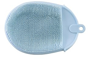SULIUDAJI 1 Stück Packung reines Silikon Körperbürste Duschreinigung Scrubber Sanfte Peeling-Handschuh Weiche Borsten