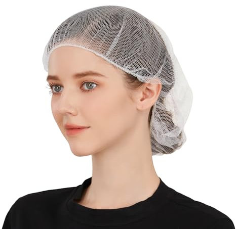 Fancystyle Nylon-Haarnetz, weiß, 61 cm, langlebige Haarnetze, Lebensmitteldienst., Weiss/opulenter Garten, 24