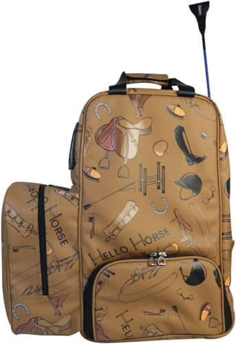 Sport Tent Stiefeltasche Reittasche für Helm und Stiefel Kombitasche Reitrucksack Wasserdicht Reitstiefel Tasche Beutel für Reiter Boots Bag Braun (Braun2)