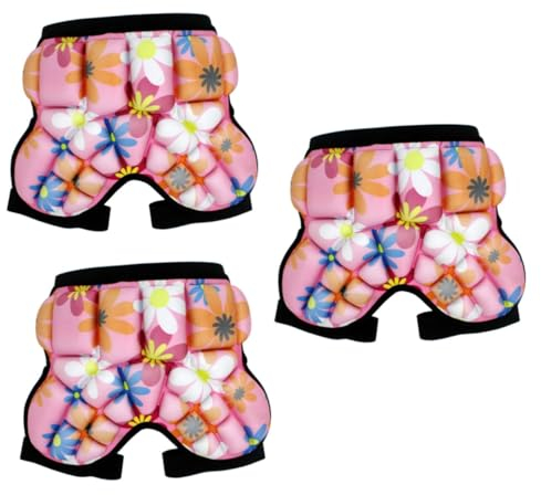 Toddmomy 3-teiliges Hüftschutz-Shorts-Set Für Kinder Snowboard Skate Hockey Fußball Bequeme Eva-polsterung Für Jungen Und Mädchen Im Alter Von 3–7 Jahren