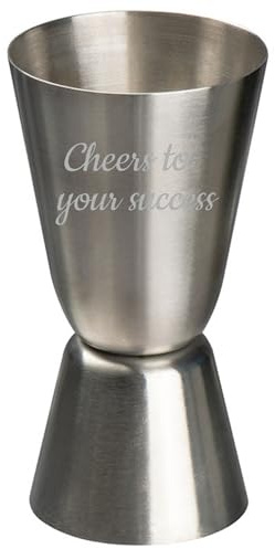 Personalised 20ml and 40ml Spirit Bar Measure/Jigger - Premium Stainless Steel - With Custom Engraving for a Unique Bartending Experience - Durable Construction for Accurate Pouring - Ergonomic Design