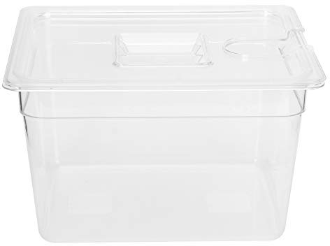 Recipiente Al Vacío de 11,71 L con Tapa, Cocina de Calentamiento Rápido, Circulador, Material de PC, Utensilios de Cocina, Marcas de Calibración, Marcas de Cuartos y Litros,